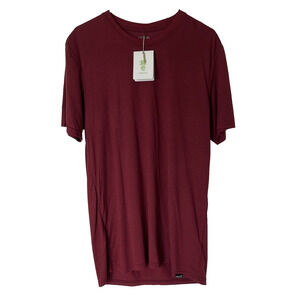 Cariloha Bamboo/Cotton Blend T-Shirt, NWT, Men's Size L, Burgandy Color